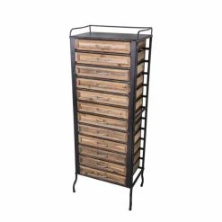 Meilleure vente ???? Semainier 12 Tiroirs Ciré L 52 X P36.5 X H129 ????