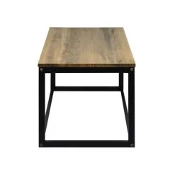 Vente flash ???? Table Basse – Chevet Icub Style Industriel Vintage Bois Et Métal 40x40x45 Noir ????