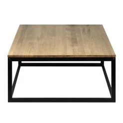 Vente flash ???? Table Basse Icub. Style Industriel Vintage Bois Et Métal 100x80x37 Cm. Noir ???? -Buffets Shop table basse icub style industriel vintage bois et metal 100x80x37 cm noir 3