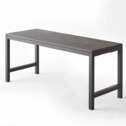Offres ???? Table Basse Industrielle L100 X P40 X H45cm Bois Noir ⌛ -Buffets Shop table basse industrielle l100 x p40 x h45cm bois noir 05