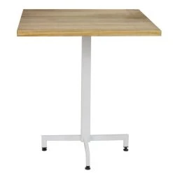 Acheter ???? Table Bistrot Icub Pied Central Plateau Carré - 60x60x75h. Cm. - Metal Blanc ????