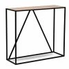 Promo ???? Table Console Design Industriel Moderne En Bois Et Métal 90x30x80 Cm ????