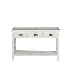 Budget ???? Table Console Fleuriste, Bois Massif, 110x39x75 Cm ????