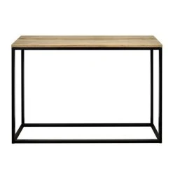 Tout neuf ???? Table D'entree – Console Icub - Industriel Vintage Bois Et Métal 100x35 Cm. Noir ????