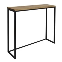Les meilleures critiques de ???? Table D'entree – Console - Industriel Vintage Bois Et Métal 100x30x80 Cm Noir ⭐ -Buffets Shop table d entree console industriel vintage bois et metal 100x30x80 cm noir 2