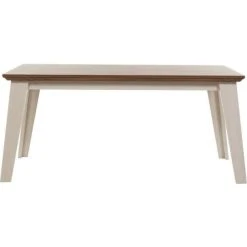 Grosses soldes ✨ Table De Repas Beige - Plateau Bois Pieds En Bois 160 X 90 Cm ???? -Buffets Shop table de repas beige plateau bois pieds en bois 160 x 90 cm 02