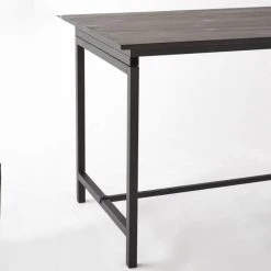 Top 10 ???? Table Industrielle L119 X P70 X H75 Cm Bois Noir ???? -Buffets Shop table industrielle l119 x p70 x h75 cm bois noir 05