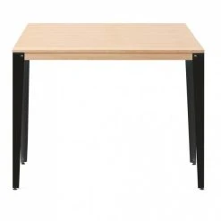 Meilleur prix ❤️ Table Mange Debout Lunds 80X120x110cm Métal Noir-naturel. ???? -Buffets Shop table mange debout lunds 80x120x110cm metal noir naturel 02