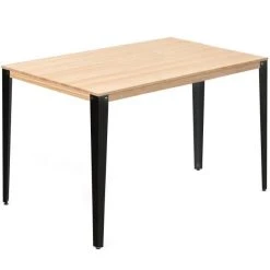 Remise ???? Table Mange Debout Lunds 80X140x110cm Métal Noir-naturel. ????