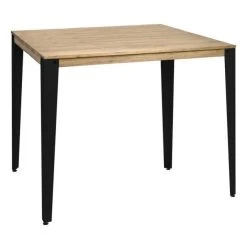 Meilleure vente ???? Table Mange Debout Lunds 80X160x110cm Métal Noir-vieilli. ❤️