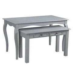 Page de garde -Buffets Shop table romantic grey bois gris gm l120 x p65 x h70 cm 30
