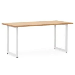 Bon marché ???? Table Salle A Manger ICub Strong ECO 80x120x75 Cm Blanc – Naturel ????