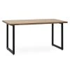 Bon marché ???? Table Salle A Manger ICub Strong ECO 80x120x75 Cm Noir Effect-Vintage ????