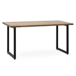 Tout neuf ???? Table Salle A Manger ICub Strong ECO 80x140x75 Cm Noir Effect-Vintage ????