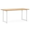 Meilleure vente ✨ Table Salle A Manger ICub Strong ECO 80x160x75 Cm Blanc – Naturel ????