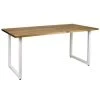 Offres ???? Table Salle A Manger ICub Strong ECO 80x200x75 Cm Blanc – Naturel ????