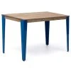 Grosses soldes ???? Table Salle à Manger Lunds 160x80x75cm Bleu-Vieilli ????
