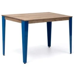 Offres ⭐ Table Salle à Manger Lunds 180x80x75cm Bleu-Vieilli ????