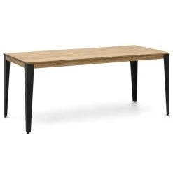 Bon marché ???? Table Salle à Manger Lunds 60x110x75 Anthracite-Vieilli. ????