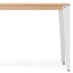 Budget ???? Table Salle à Manger Lunds 80x80x75cm Blanc-plateau Bois Finition Naturel. ???? -Buffets Shop table salle a manger lunds 80x80x75cm blanc plateau bois finition naturel 05