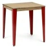 Acheter ⌛ Table Salle à Manger Lunds 80x80x75cm Rouge-Vieilli ⌛