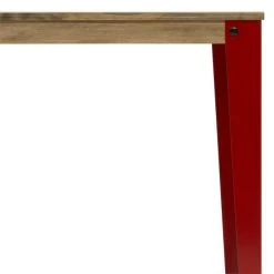 Acheter ⌛ Table Salle à Manger Lunds 80x80x75cm Rouge-Vieilli ⌛ -Buffets Shop table salle a manger lunds 80x80x75cm rouge vieilli 03