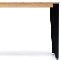 Le moins cher ???? Table Salle à Manger Lunds Noir-naturel, Style Scandinave.59x59x75 Cm ???? -Buffets Shop table salle a manger lunds noir naturel style scandinave 59x59x75 cm 04