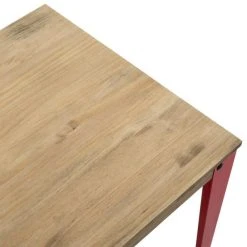 Vente flash ???? Table Salle à Manger Lunds Rouge-Vieilli , 59x59x75 ???? -Buffets Shop table salle a manger lunds rouge vieilli 59x59x75 04