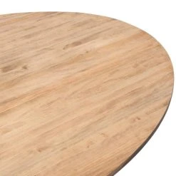 Le moins cher ???? Table Salle A Manger Ovale Pied étoile 160x100cm Noir-Bois Vieilli ???? -Buffets Shop table salle a manger ovale pied etoile 160x100cm noir bois vieilli 06