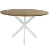 Top 10 ???? Table Salle à Manger Ronde Pied étoile Industriel 120cm Blanc-bois Vieilli ????