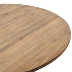 Coupon ???? Table Salle à Manger Ronde Pied étoile Style Industriel 100cm Noir-bois Vieilli ???? -Buffets Shop table salle a manger ronde pied etoile style industriel 100cm noir bois vieilli 05