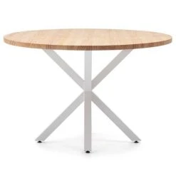 Page de garde -Buffets Shop table salle a manger ronde pied etoile type scandinave 120cm blanc bois naturel 02