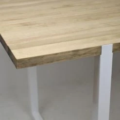 Coupon ???? Table Salle à Manger Uley Vintage Industriel Pied Blanc. 80X140x76cm ???? -Buffets Shop table salle a manger uley vintage industriel pied blanc 80x140x76cm 3