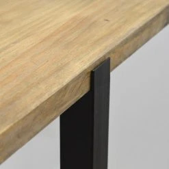 Bon marché ???? Table Salle à Manger Uley Vintage Industriel Pied Noir. 80X160x76cm ???? -Buffets Shop table salle a manger uley vintage industriel pied noir 80x160x76cm 3