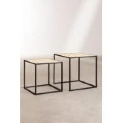 Nouveau ???? Tables Gigognes Rotin Et Fer ✔️